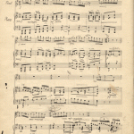 Manuscris - Sonata pentru flaut şi pian, 1952, pag. 1