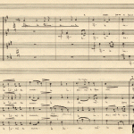 Manuscris - Liturghia (nr. 1) Sf. Ioan Gură-de-Aur pentru cor mixt (1937), pag. 1