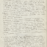 Manuscris - Anton Webern: Variaţiuni pentru pian op. 27 p. I, 1966