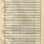 Manuscris - Simfonia a II-a în re minor, cu orgă, în memoria lui George Enescu (1956), pag. 225